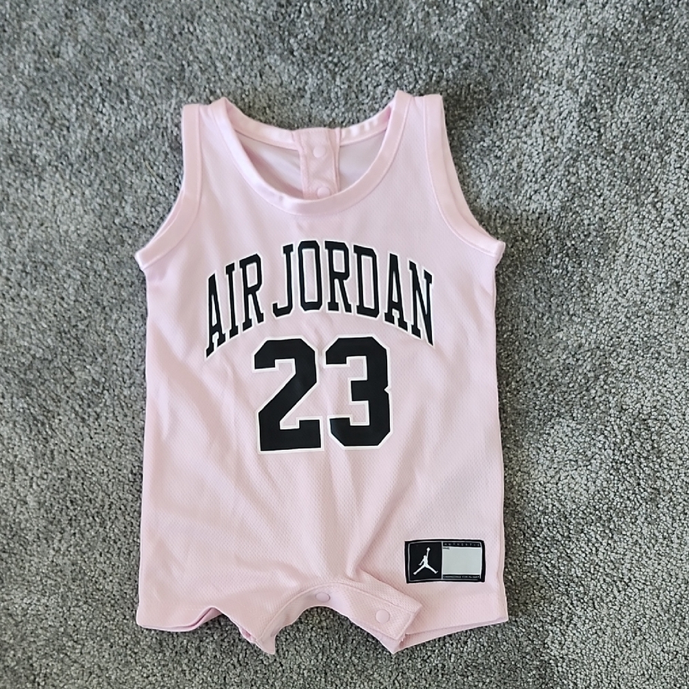 Baby Girl Jordan Pink Athletic Jersey Top 23
